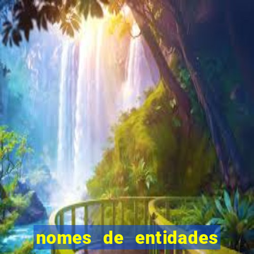 nomes de entidades do mal